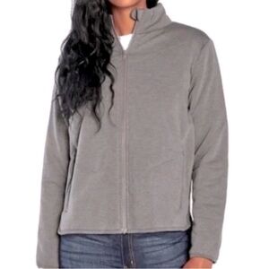 Three dots quilted step hem knit jacket